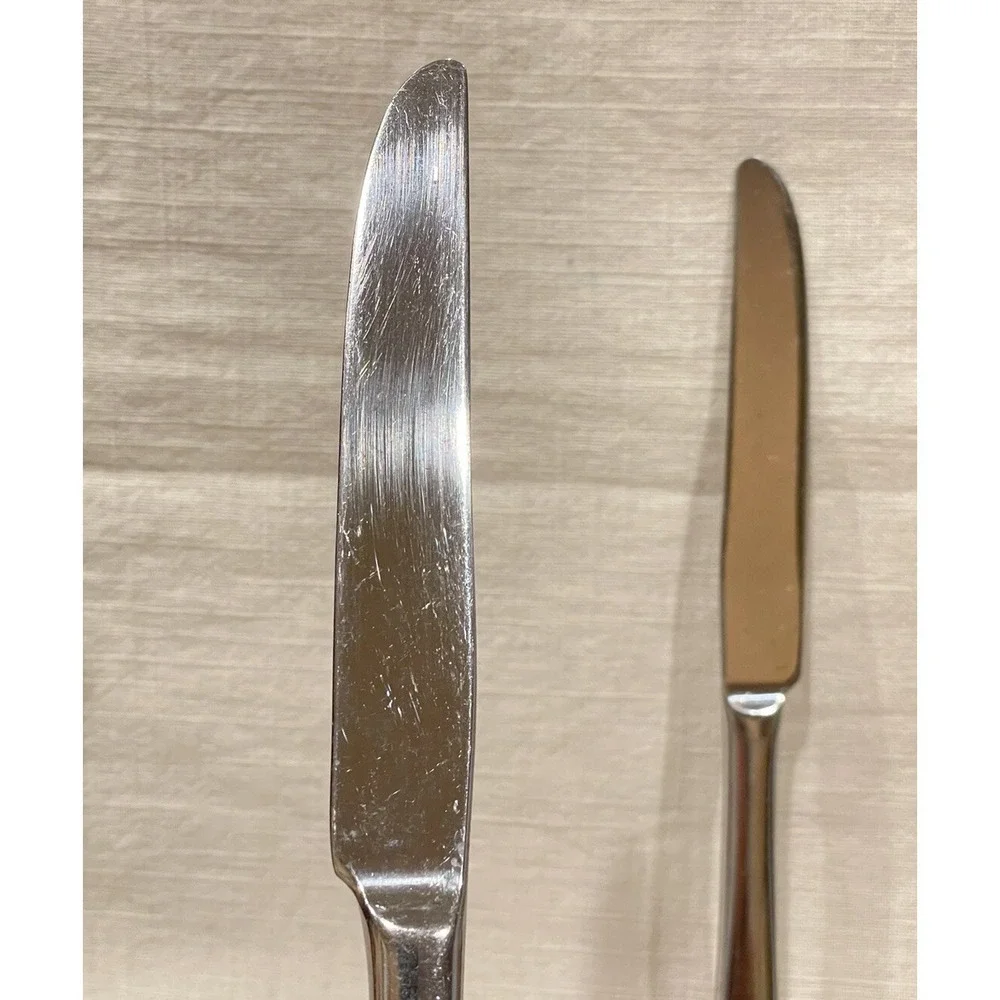 Set‎ Of 6 Oneida MELODIA 18/10 Stainless Flatware Dinner Knives 9.5 Inches Long